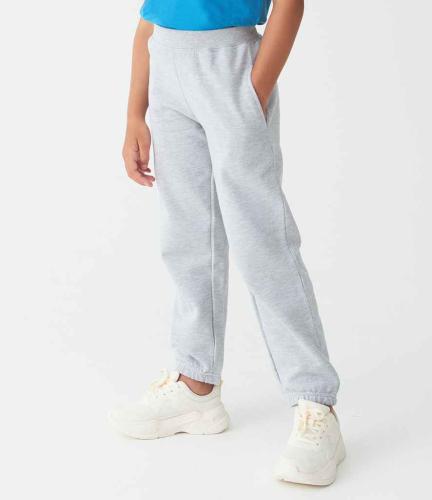 AWDis Kids Cuffed Jog Pants - Heather grey - 12-13